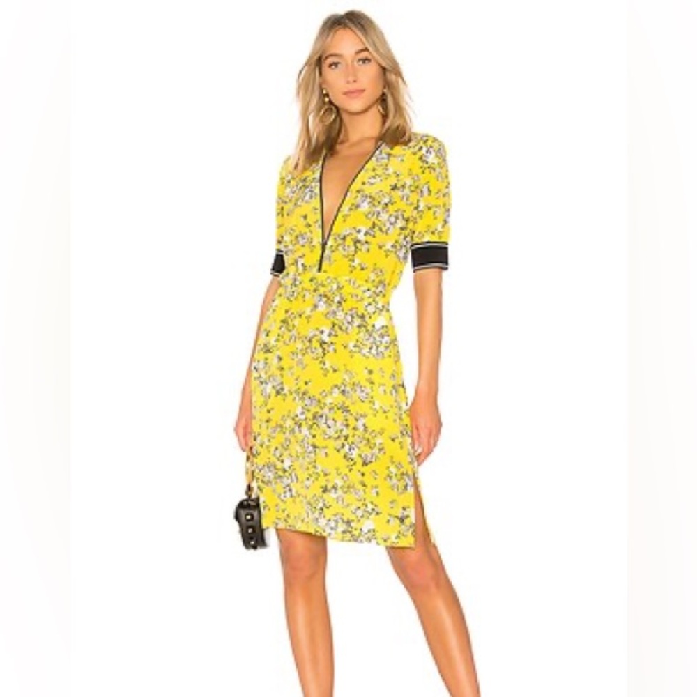 Rag & Bone yellow floral dress